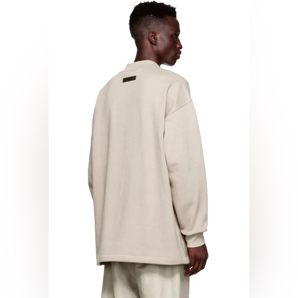 Fear of God Essentials Smoke Relaxed Crew Neck Sweatshirt Unisex Size Large